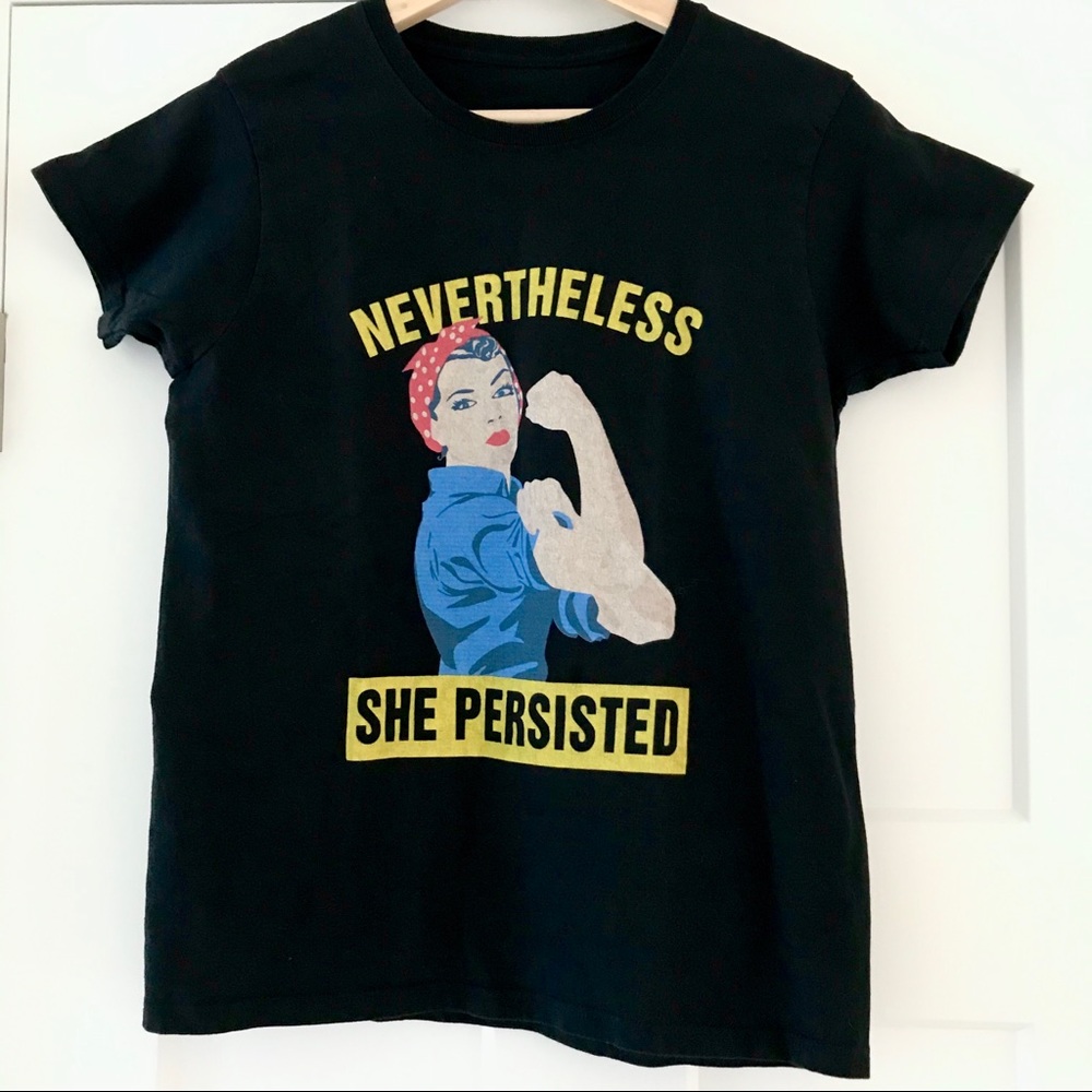 Rosie the Riveter Nevertheless She Persisted Tee